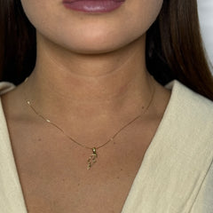 Collana con fulmine oro