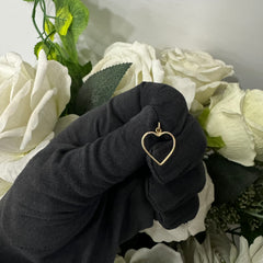 Pendente cuore forato oro