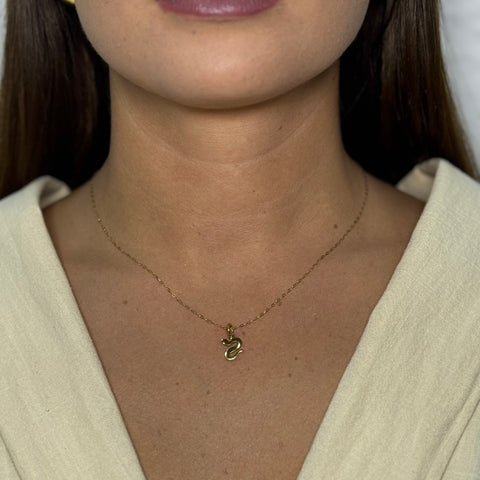 Collana con serpente oro