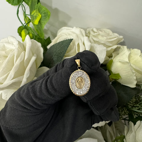 Pendente madonnina miracolosa oro