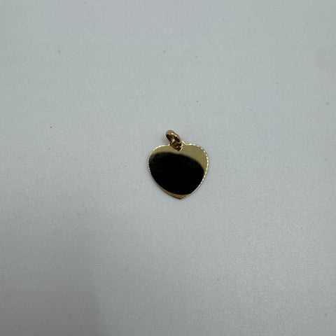 Pendente cuore piastra oro