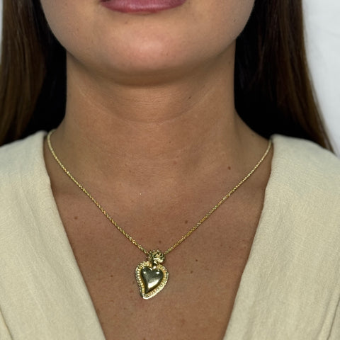 Collana con sacro cuore oro