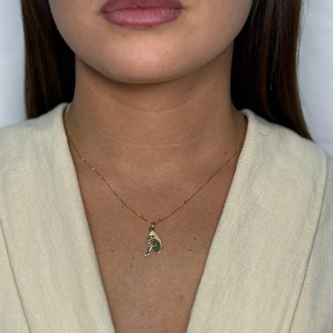 Collana piastra donna oro