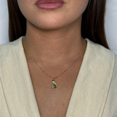 Collana piastra donna oro