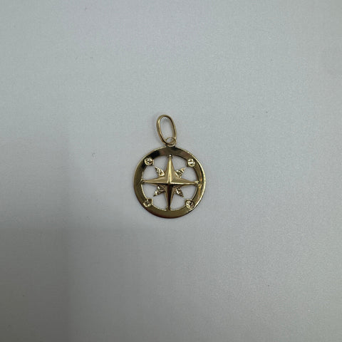 Pendente rosa dei venti oro