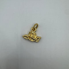 Pendente rosa bombè oro