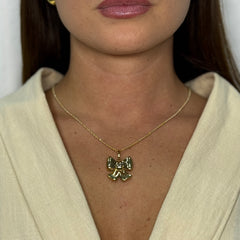Collana con fiocco bombè oro