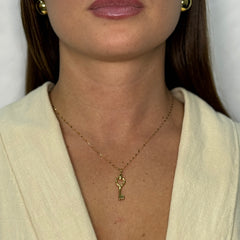 Collana con chiave oro