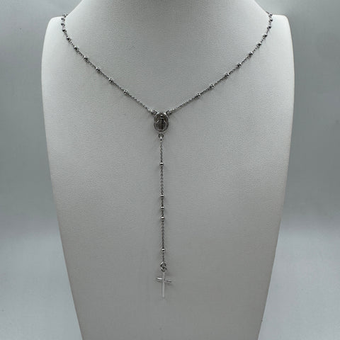 collana rosario Argento