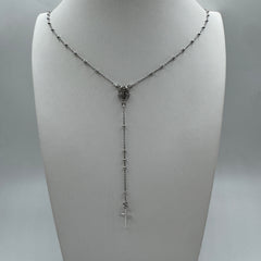 collana rosario Argento