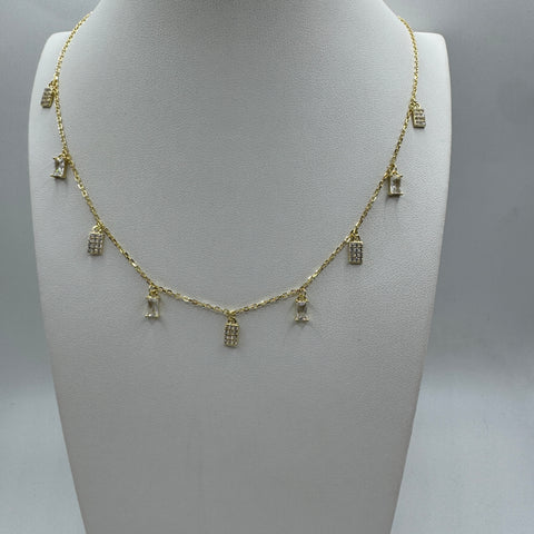 collana stones zirconi Argento
