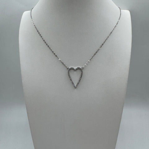 collana con cuore Argento