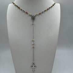 collana rosario sfere Argento