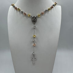 collana rosario sfere Argento