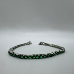 Bracciale Tennis con zirconi Argento