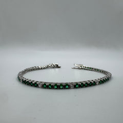 Bracciale Tennis con zirconi Argento