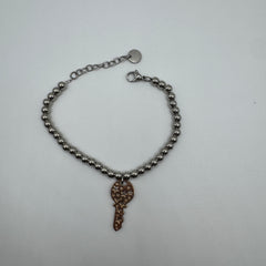 Bracciale sfere con chiave Acciaio