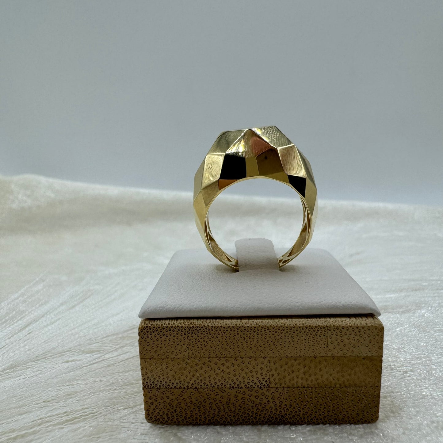 Anello 3D bombè oro