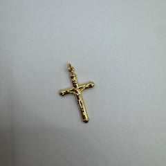 Pendente croce bombè oro