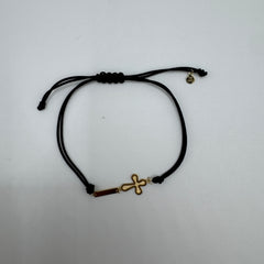 Bracciale croce piastra oro