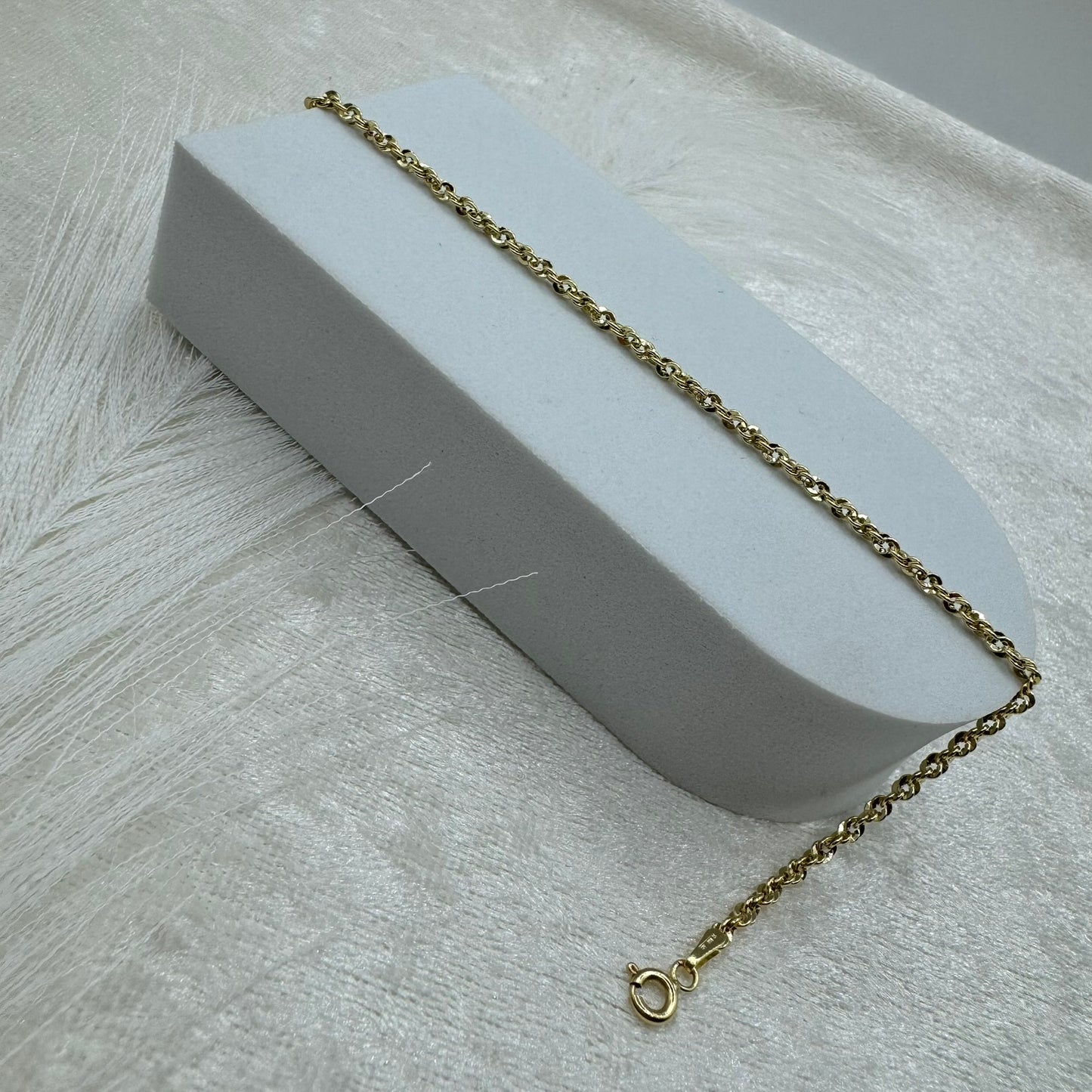 Bracciale fune iride oro