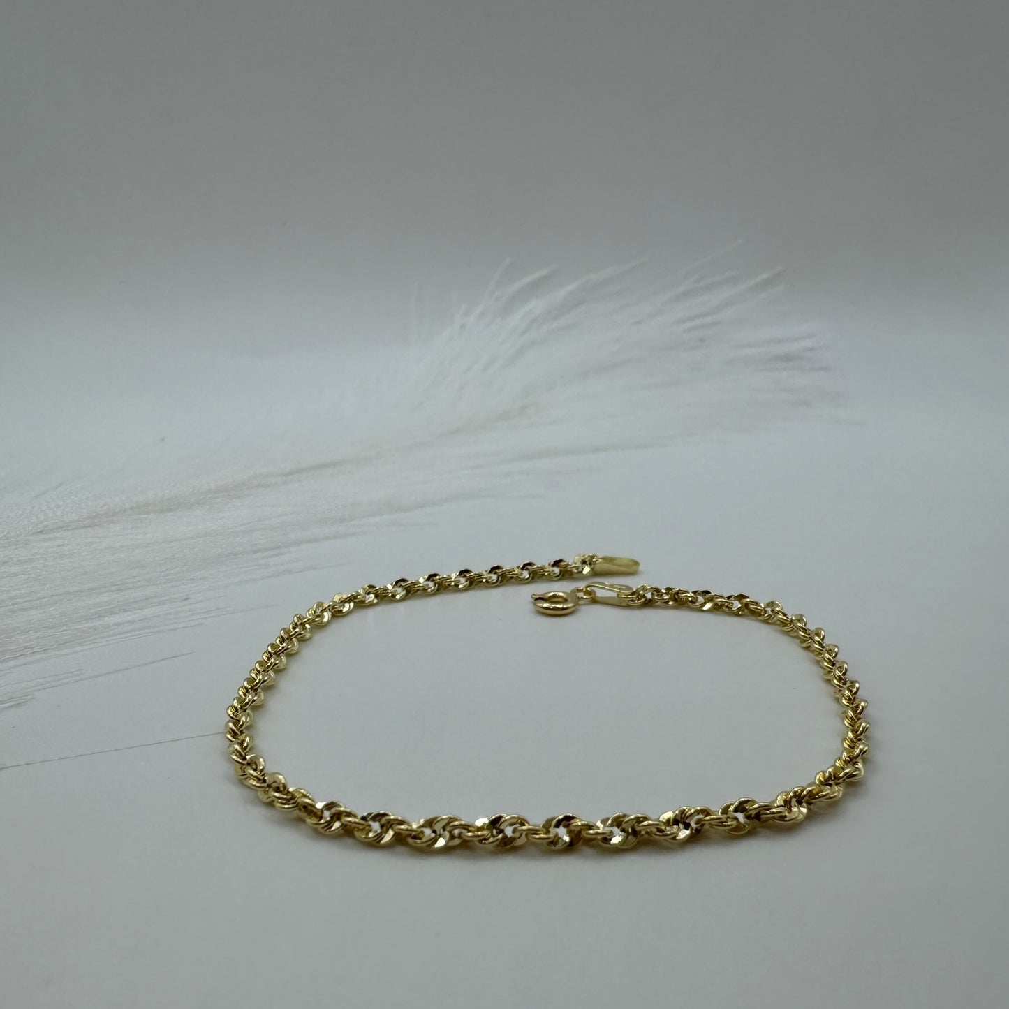 Bracciale fune iride oro