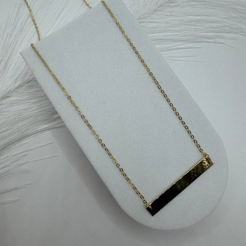 Collana piastra oro