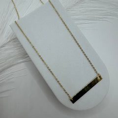 Collana piastra oro
