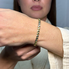 Bracciale cerini bicolor oro