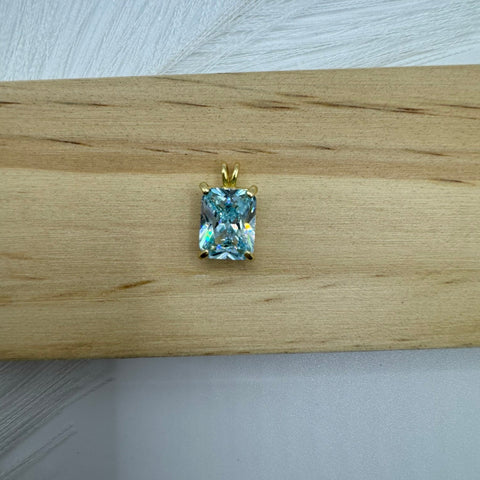 Pendente punto luce oro e zirconi