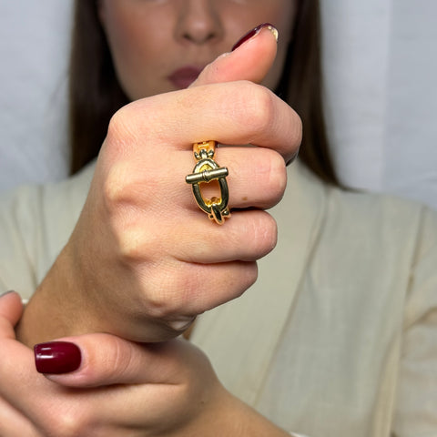 Anello groumette bombè oro