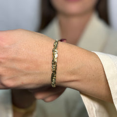 Bracciale groumette degradè oro