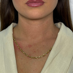 Collana fune iride oro