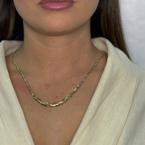 Collana groumette degradè oro