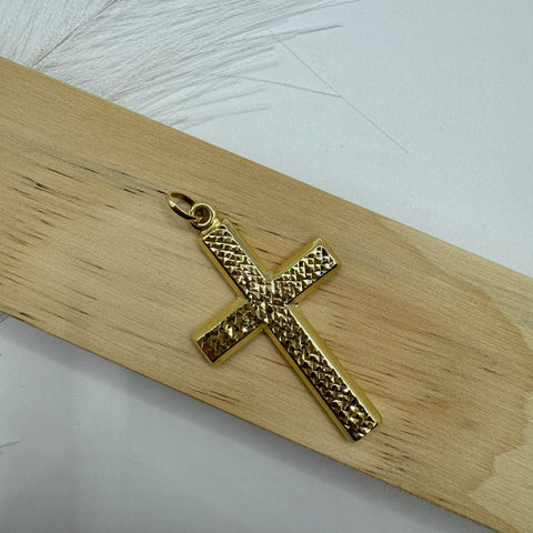 Pendente croce milleluci oro