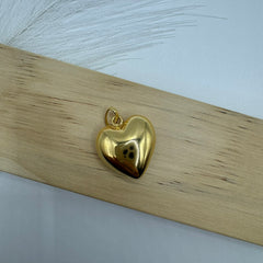 Pendente cuore bombè medio oro
