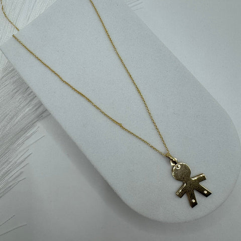 Collana rollò con bimbo oro