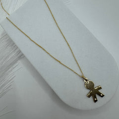 Collana rollò con bimbo oro