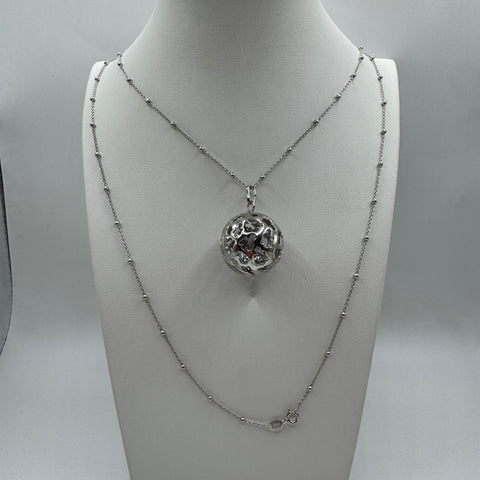 collana con chiama angelo Argento 925