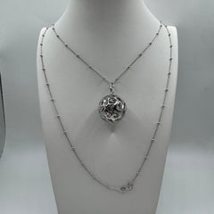 collana con chiama angelo Argento 925