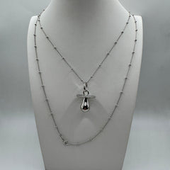 collana con chiama angelo Argento 925