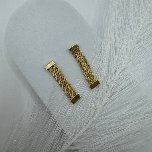 Orecchini pendente multifune 3 oro