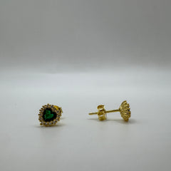 Orecchini kate cuore con zirconi Argento 925