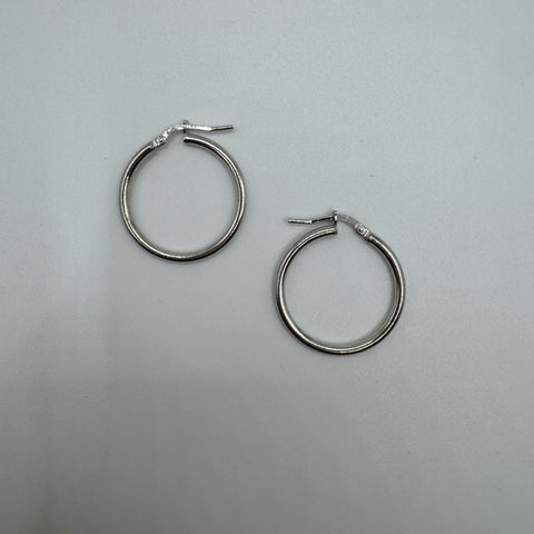 Orecchini cerchio tubolare Argento 925