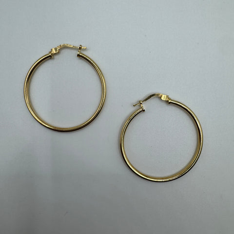 Orecchini cerchio tubolare Argento 925