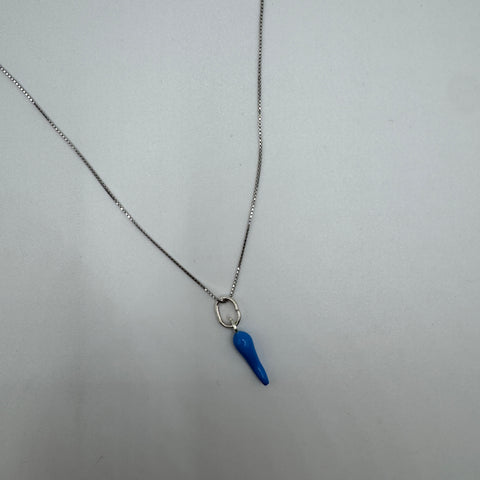 collana con corno Argento 925