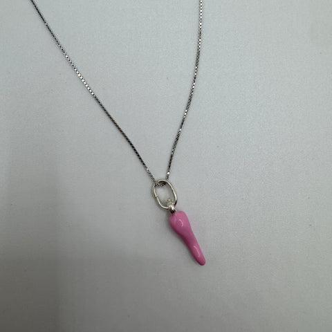 collana con corno Argento 925