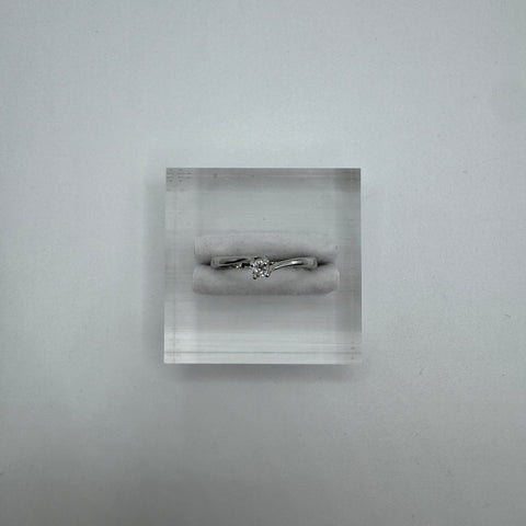 Anello Solitario con zirconi argento 925