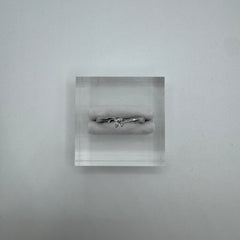 Anello Solitario con zirconi argento 925