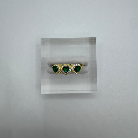 Anello trilogy cuore con zirconi argento 925